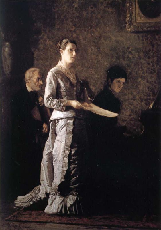Thomas Eakins Dirge oil painting image